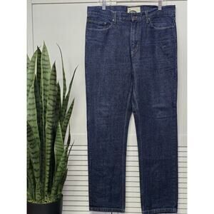 Jackson Straight Jeans Mens 36 X30 Blue Distressed 5 Pocket Retro Western Cowboy